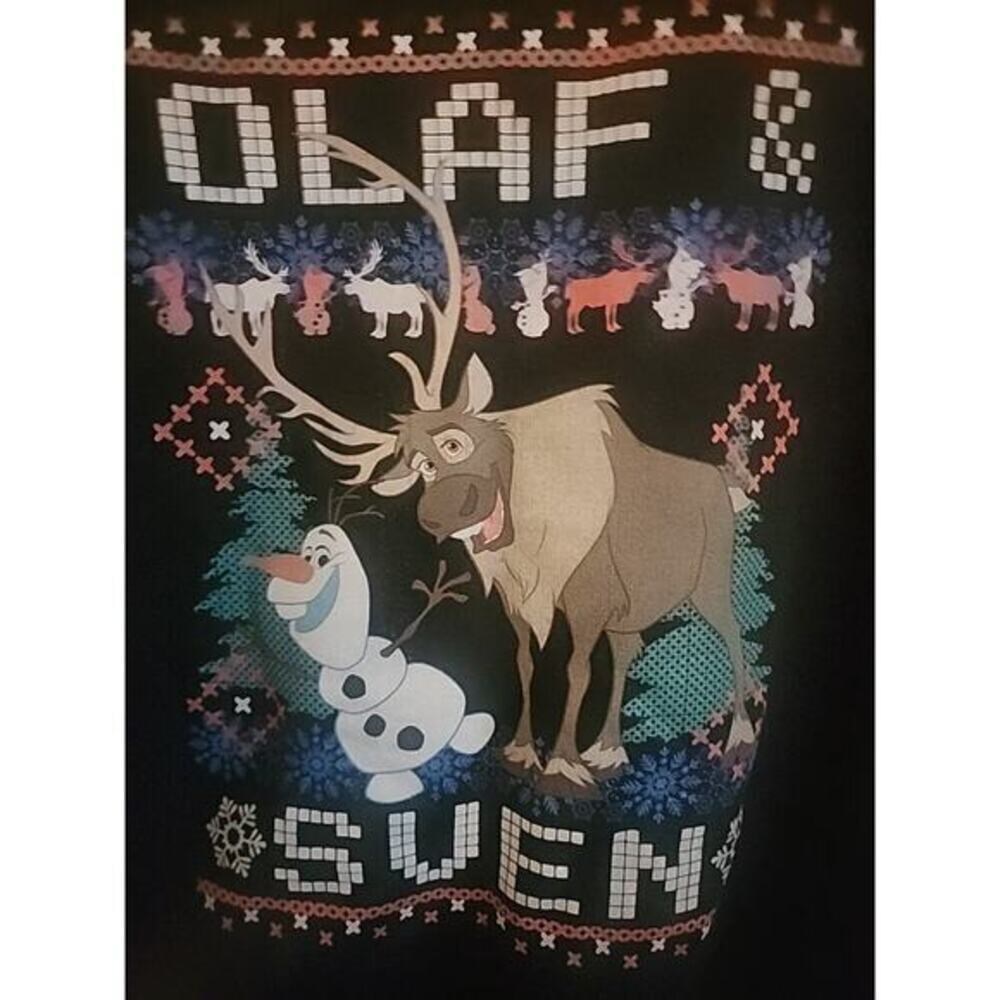 Disney Olaf Sven Ugly Christmas Sweater‎ Snowman Reindeer Small New A125